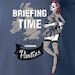 T-Shirt with pin-up nose art BRIEFING TIME  