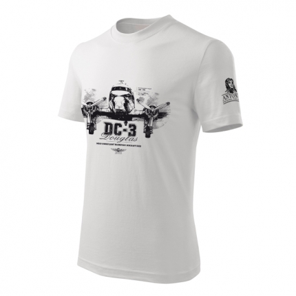 T-Shirt with twin-engined plane DOUGLAS DC-3  