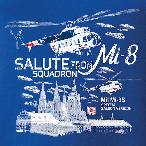 T-Shirt with Mi-8 helicopter squadron salute. Truth Wins! Large 02147615