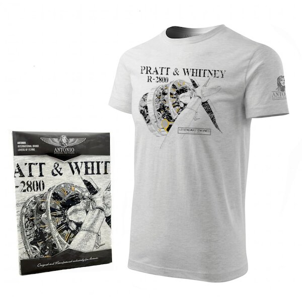 T-Shirt with with engine Pratt & Whitney R-2800 Large  02148715