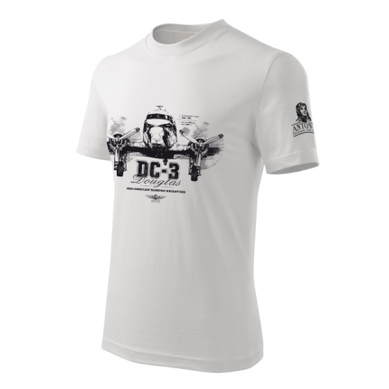 T-Shirt with twin-engined plane DOUGLAS DC-3 Large  ANT-DC3-L