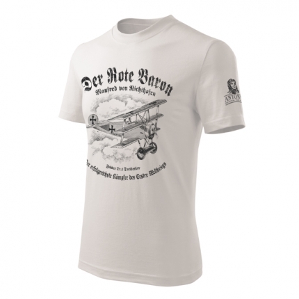 T-Shirt with FOKKER TRIPLANE DR.1 DREIDECKER Medium  ANT-DR1-S