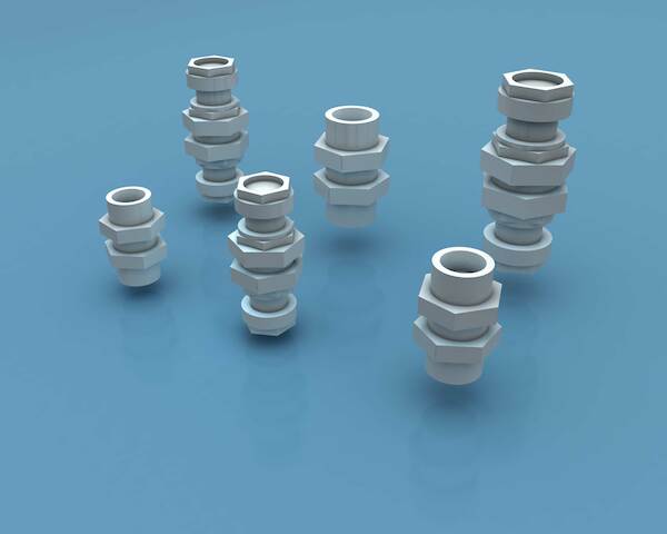 Line connectors (scale independent) 90pcs AN016