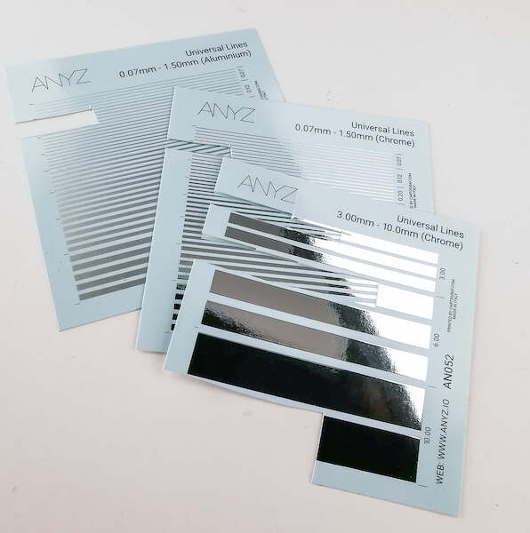 Universal Lines 3.00mm - 10.0mm (Aluminium) Metallic edition AN053