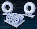 Resin Wheel set for KOTARE Spitfire MK I  AN073