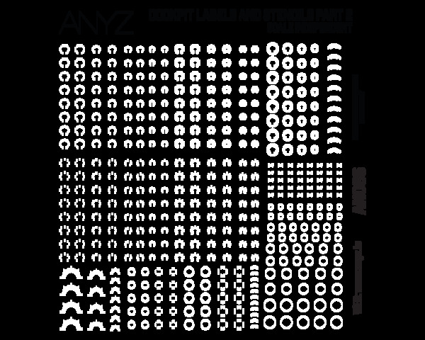 Cockpit Labels and Stencils Part 2 (Scale Independent) AN086