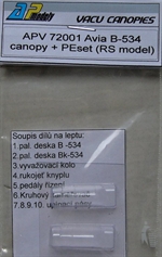 Canopy Avia B534 (2x) plus PE detail set (RS)  APV72001