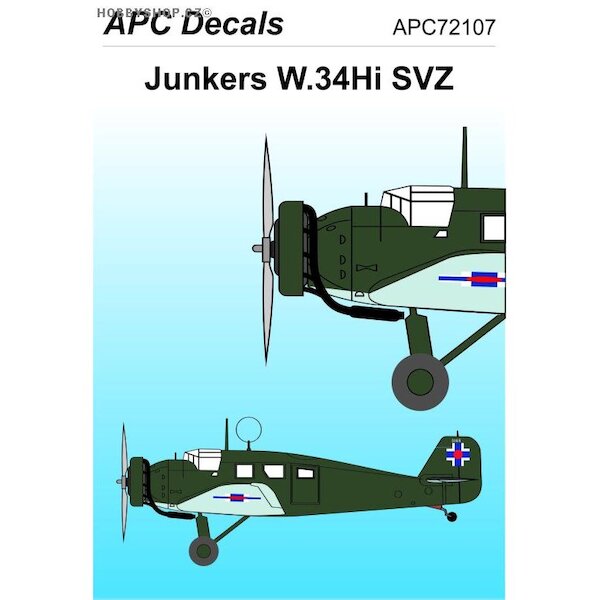 Junkers W34Hi (SVZ Slovak AF)  APC72107