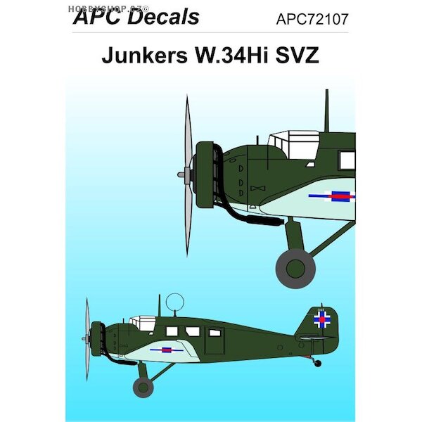 Junkers W34Hi (SVZ Slovak AF) APC72107