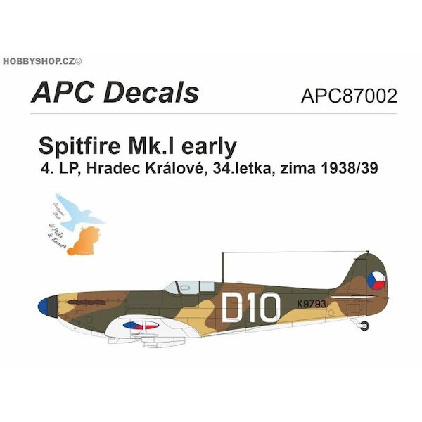 Spitfire MKI -early- (4LP Czechoslovak Air Force Hradec Kralove 1938/39) APC87002