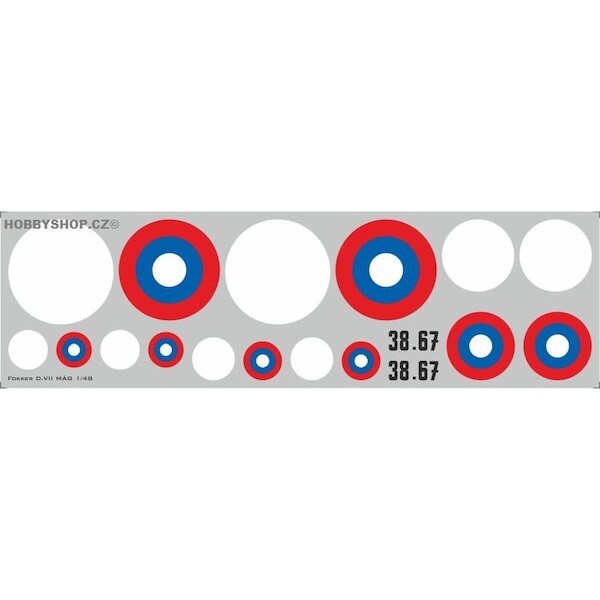 MAV Fokker DVII Replacement decal for Eduard kit (Roundel version) APCR48001