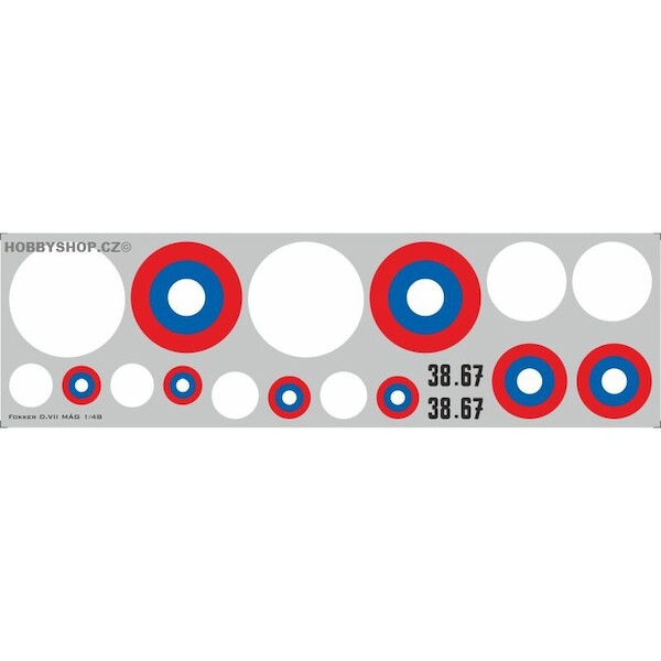 MAV Fokker DVII Replacement decal for Eduard kit (Roundel version)  APCR48001