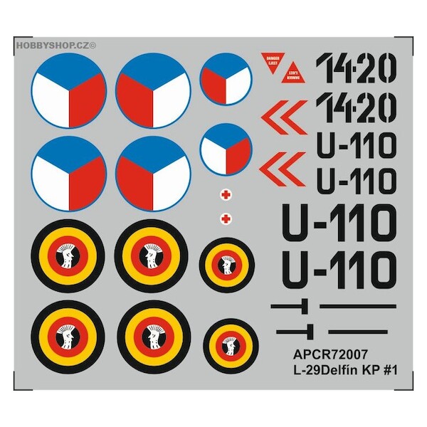 Aero L29 Delfin Replacement decal for KP APCR72007