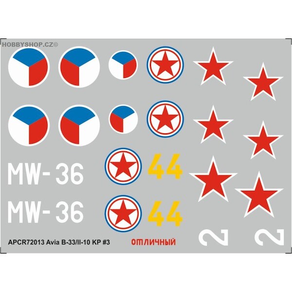Avia B33 /IL10 Replacement decal for KP APCR72013