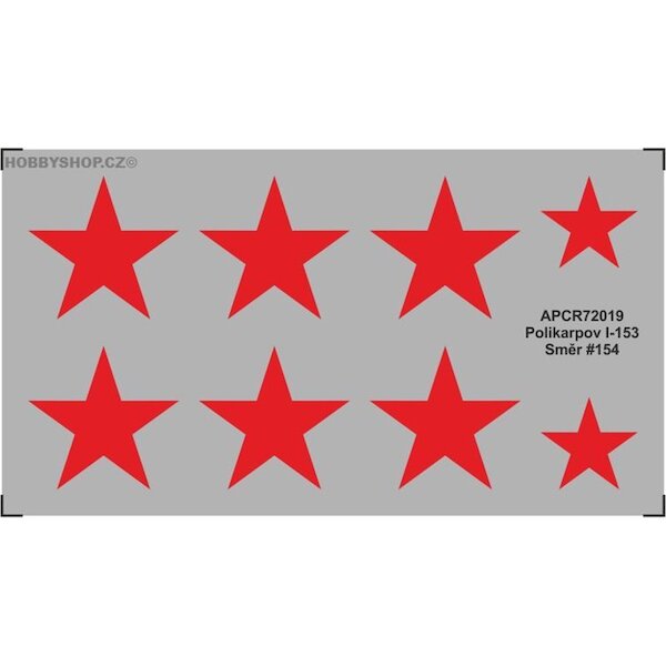 Polikarpov I153 Replacement decal for SMER kit APCR72019