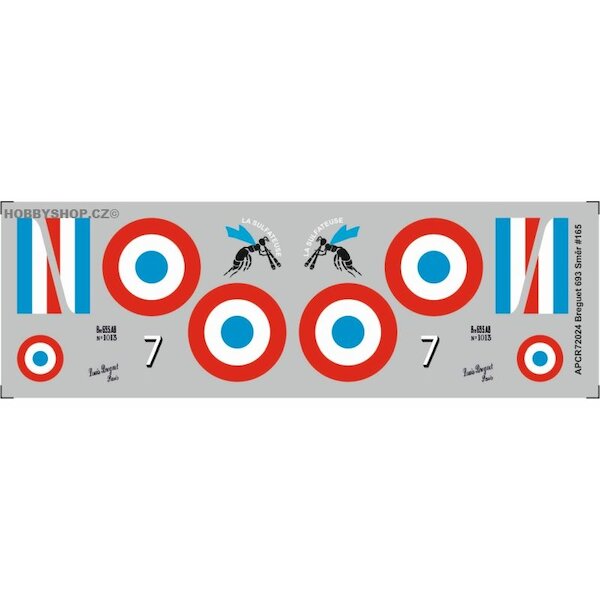 Breguet Br693 Replacement decal for SMER kit APCR72024