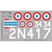 Morane Saulnier MS406C-1 Replacement decal for SMER kit APCR72034