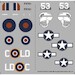 Curtiss P40N warhawk Replacement decal for Matchbox kit APCR72039