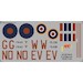 B25 Mitchell Replacement decal for FROG kit Including 320sq APCR72045