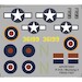 P51A/ Mustang MkII  Replacement decal for FROG kit APCR72051