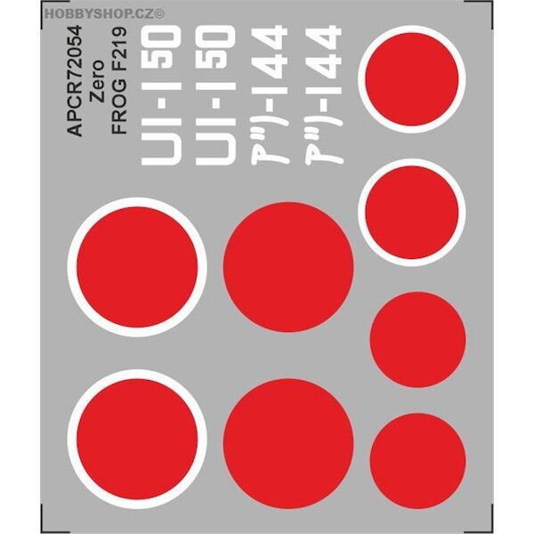A6M Zero Replacement decal for FROG kit APCR72054