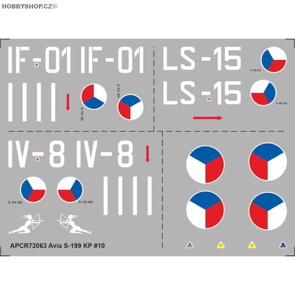 Avia S199 Replacement decal for KP kit APCR72063