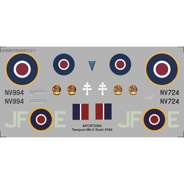 Hawker Tempest Replacement decal for Smer kit APCR72066