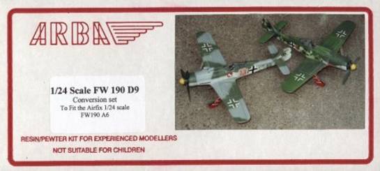 Focke Wulf FW109D-9 conversion set for Airfix Fw190A-4  AA24001