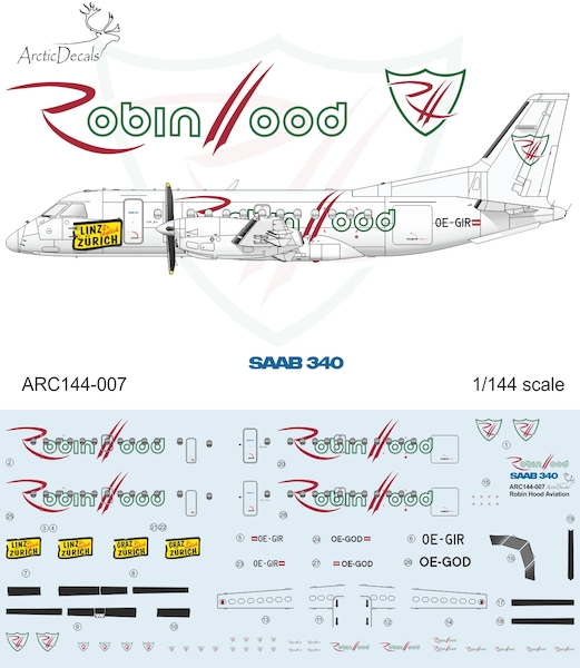 Saab 340 (Robin Hood Aviation)  ARC144-007