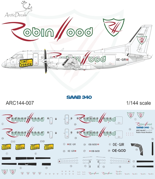 Saab 340 (Robin Hood Aviation) ARC144-007