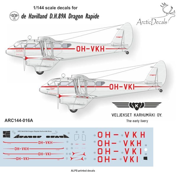 DH89A Dragon Rapide (Karhumki Airways)  ARC144-016