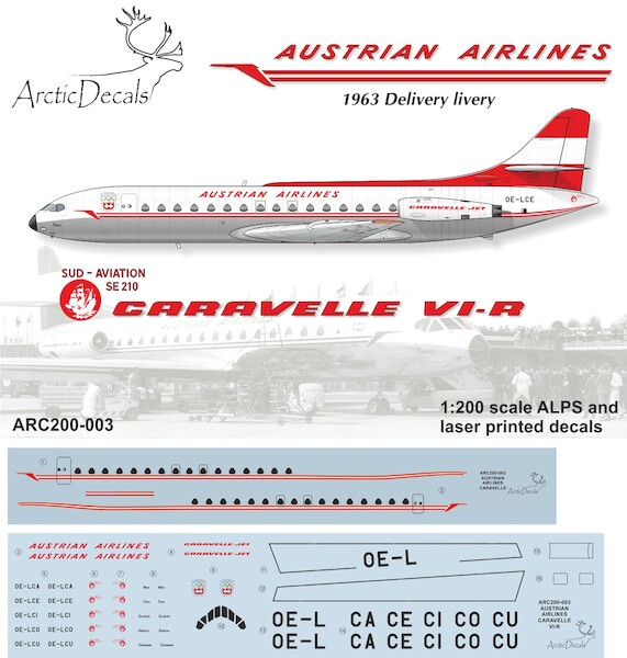 SE210 Caravelle VIR (Austrian Airlines)  ARC200-003