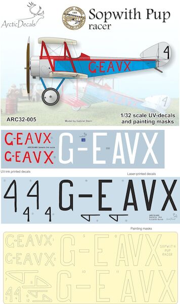 Sopwith Pup  G-EAVX racer  ARC32-005