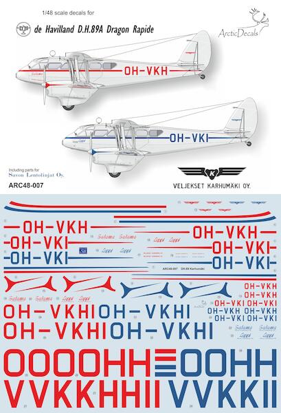 De Havilland DH89A Rapide (Karhumaki Airways)  ARC48-007