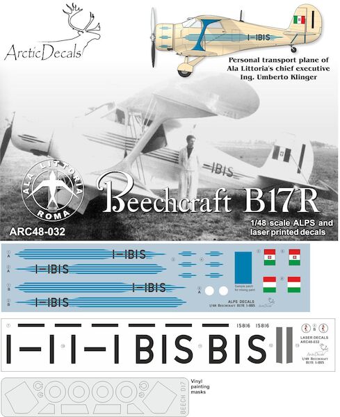 Beech B17R Staggerwing (Ala Littoria I-IBIS )  ARC48-032