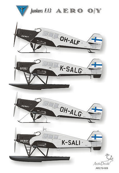 Junkers F13 (Aero Oy K-SALF, K-SALG. K-SALI) ARC72-009