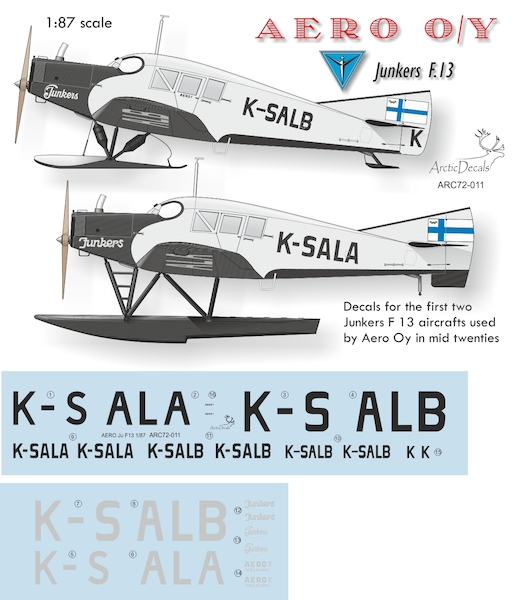 Junkers F13 (Aero Oy K-SALA, K-SALB) ARC72-011