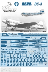 Douglas DC3 Dakota (Aero Oy / Finnair Later 1956-70) For Airfix 2015  ARC72-012C