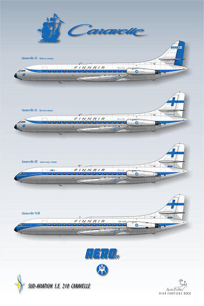 SE210 Caravelle (Aero Oy / Finnair)  ARC72-013