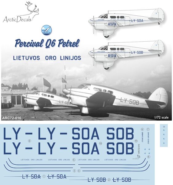 Percival Petrel Q6 (Lietuvos Oro Linijos LY-SOA/LY-SOB) ARC72-016