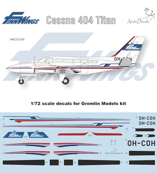 Cessna C404 Titan ((Finnwings OH-COH)  ARC72-018
