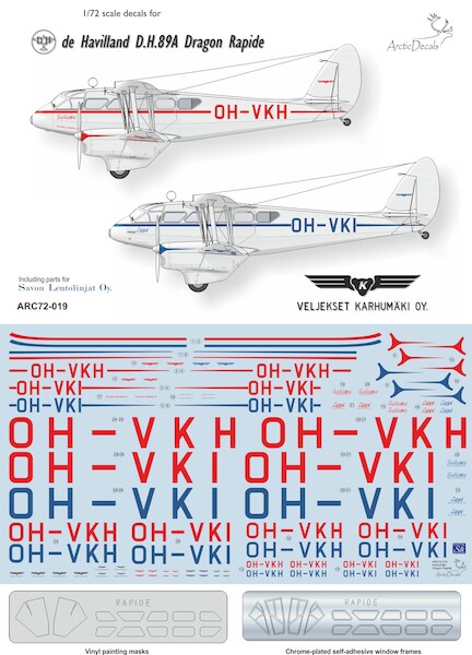 De Havilland DH89 Dragon Rapide (Karkumaki Airways)  ARC72-019