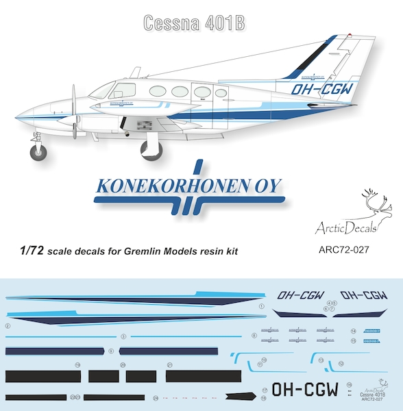 Cessna 401B (Konekorhonen OY)  ARC72-027