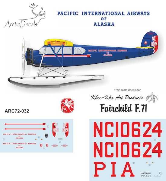 Fairchild F71 (Pacific International Airways of Alaska)  ARC72-032