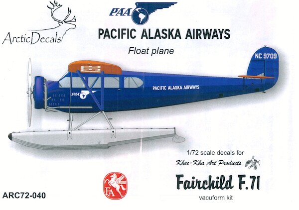 Fairchild F.71 (Pacific Alaska Airways (Skiplane)  ARC72-040A