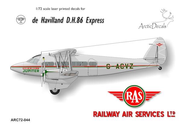 De Havilland DH86 Express (Railway Air Services)  ARC72-044