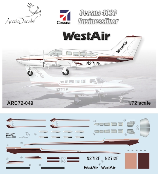 Cessna 402C (Westair)  ARC72-049