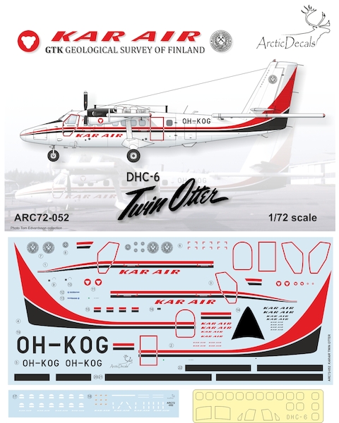 DHC6 Twin Otter (Kar-Air - GTK Geological Survey of Finland)  ARC72-052