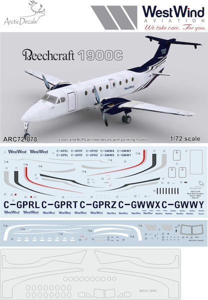 Beechcraft 1900C (WestWind Aviation)  ARC72-078