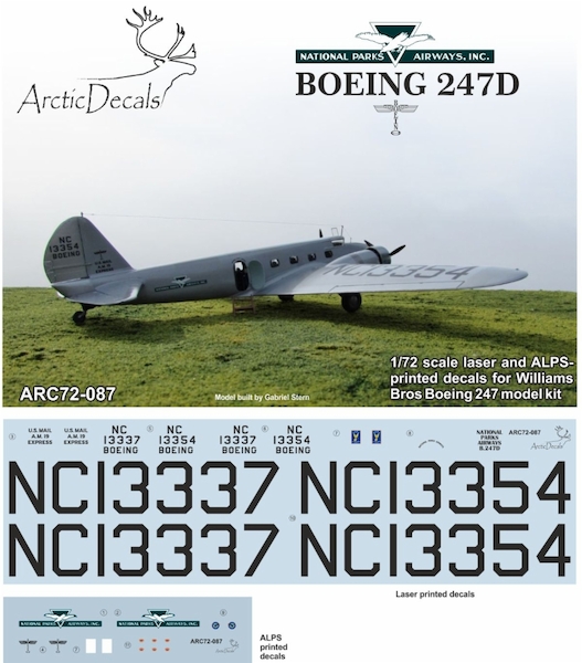 Boeing 247D (National Parks Airways)  ARC72-087
